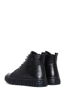 Men's Black Leather Boots | Derimod