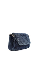 Women's Blue Fabric Shoulder Bag | Derimod