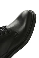 Men's Black Lace-Up Leather Boots | Derimod