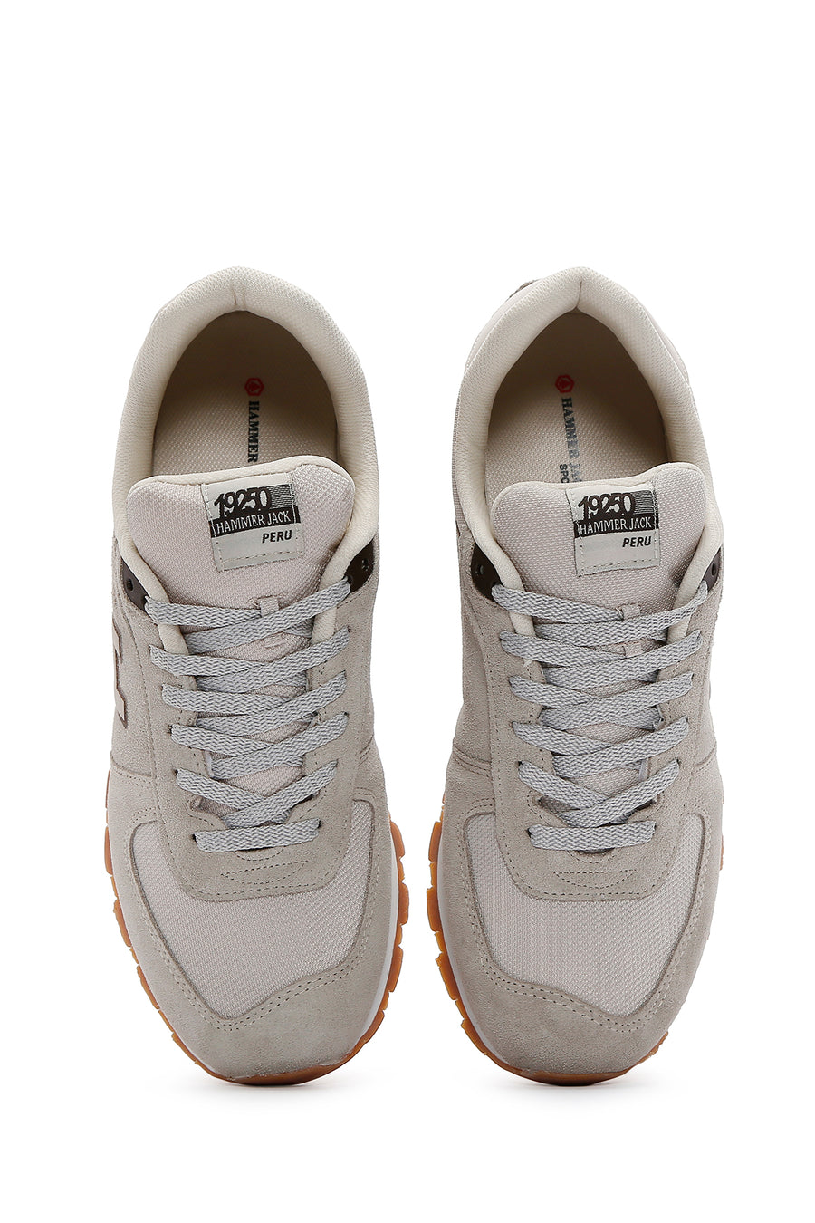 Hammer Jack Erkek Bej Deri Sneaker