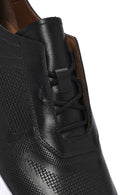 Men's Black Lace-up Leather Sneaker | Derimod