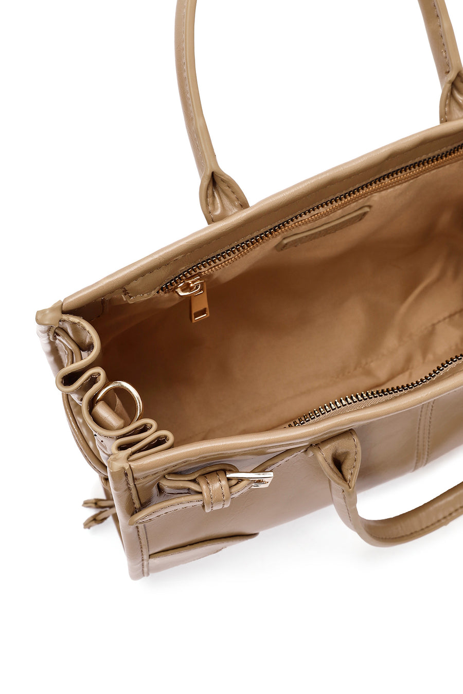 Women's Beige Long Strap Shoulder Bag