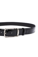 Men's Black Leather Belt | Derimod