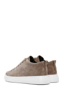 Men's Mink Lace-Up Suede Leather Sneaker | Derimod