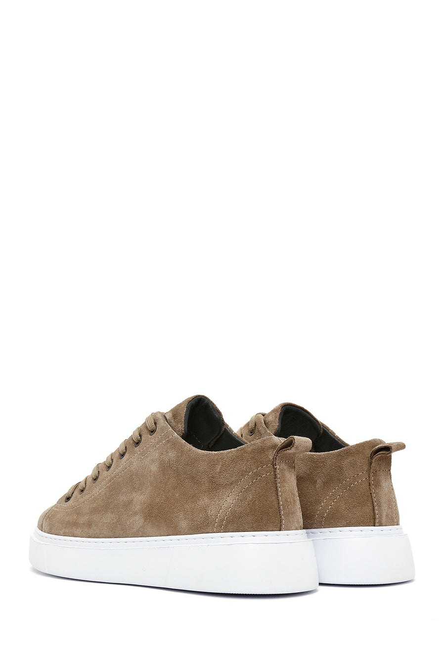 Men's Mink Lace-Up Suede Leather Sneaker