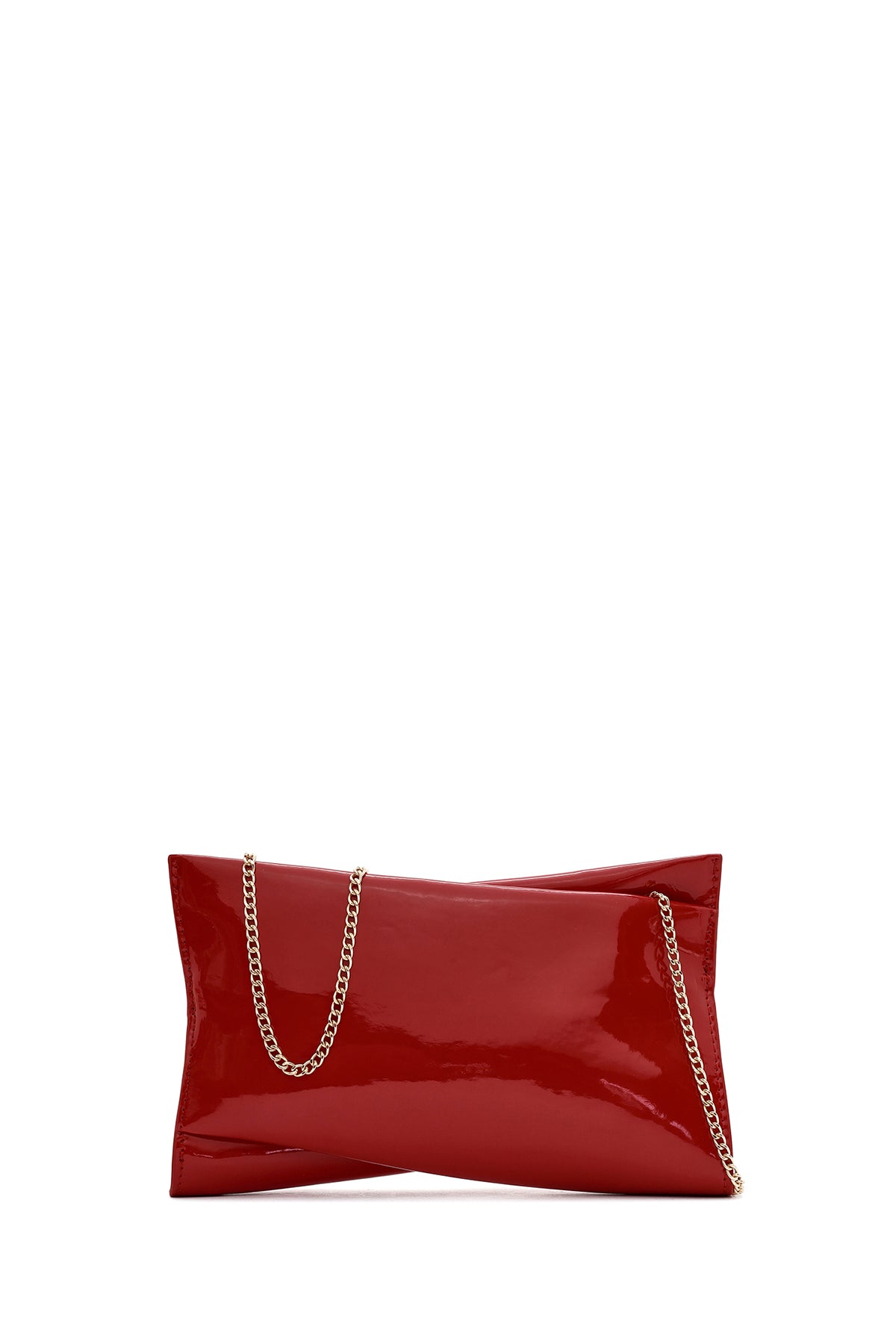 Women's Red Chain Strap Clutch Bag 24WBD289016 | Derimod