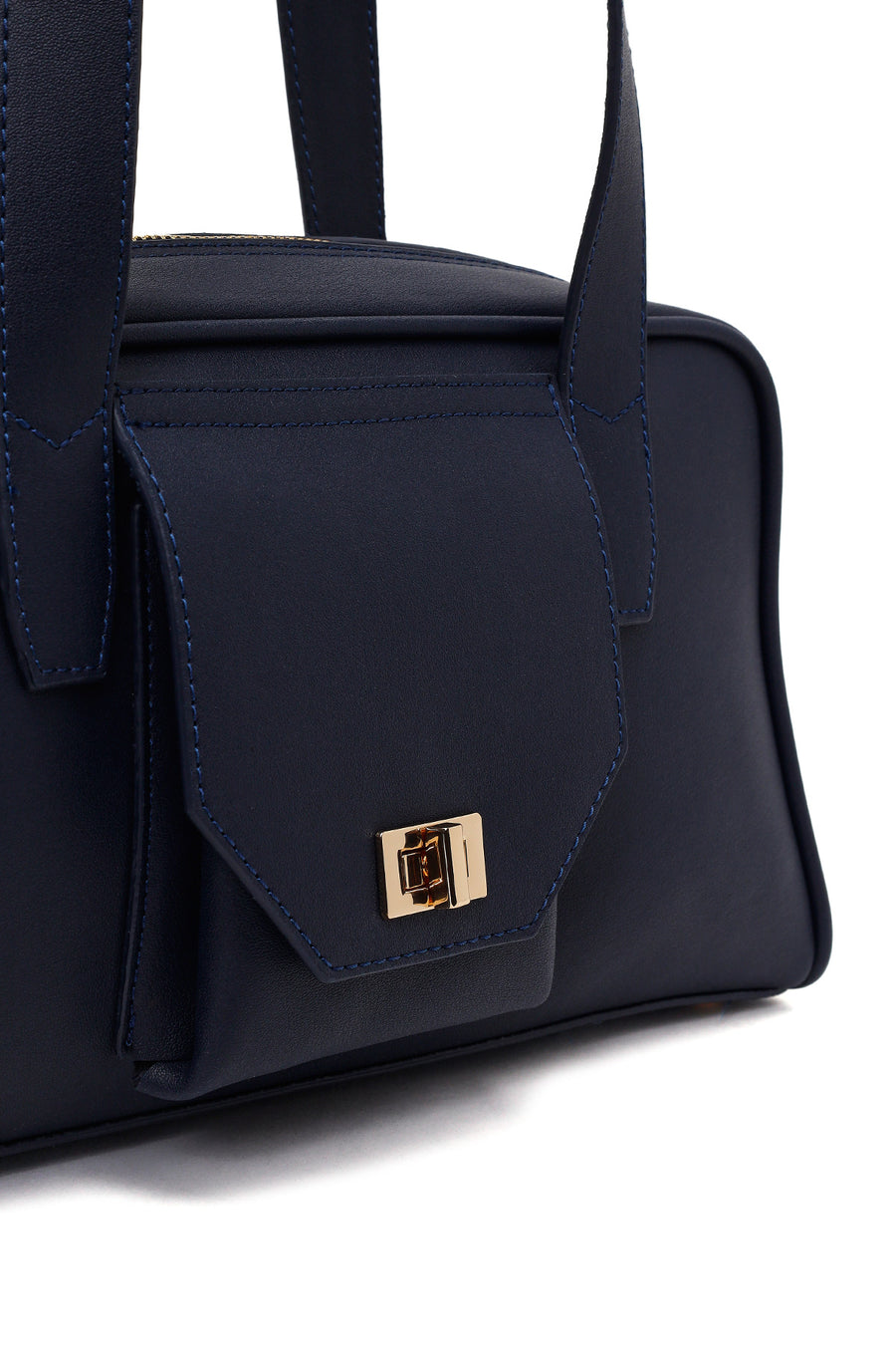 Woman Navy Blue Classic Shoulder Bag