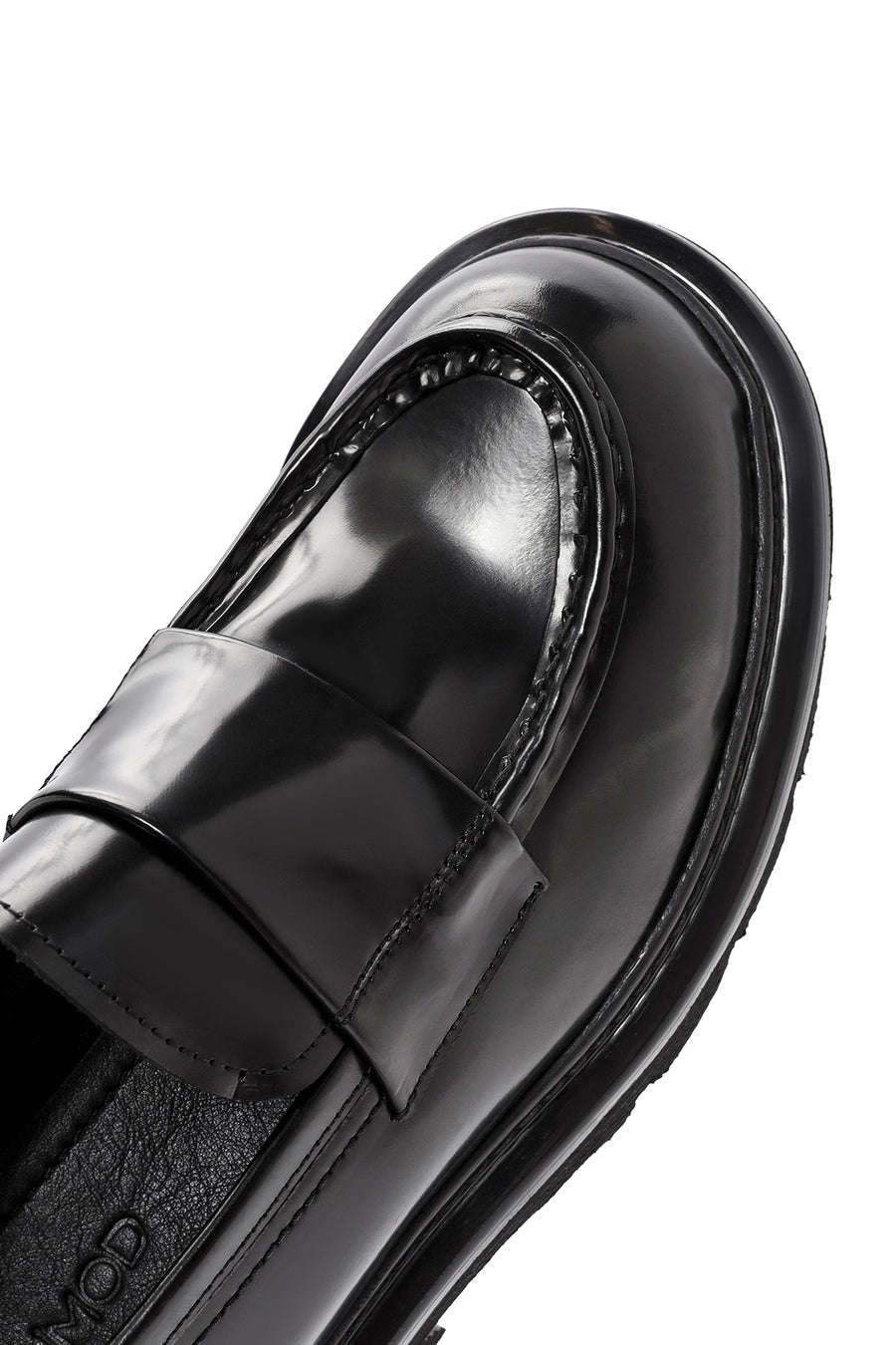 Men's Black Leather Casual Loafer
