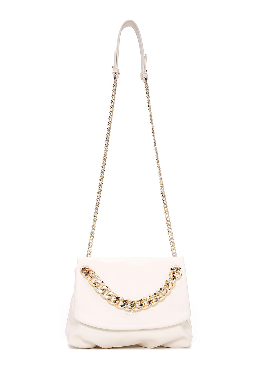Women's Cream Long Strap Shoulder Bag
