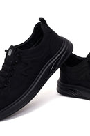 Derimod Zero Male Black Lace-Up Thick-Soled Fabric Sneaker | Derimod