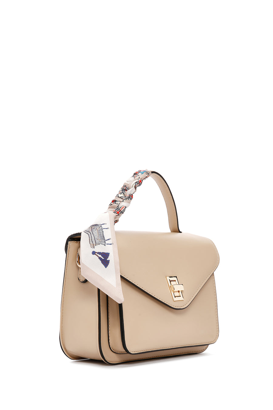 Women's Beige Long Strap Shoulder Bag