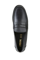 Geox Men's Black New Damon Leather Loafer | Derimod