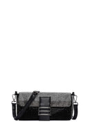 Women's Black Stone Handbag | Derimod