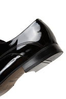 Men's Black Leather Patent Leather Classic Shoes | Derimod