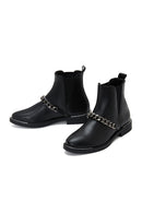 Women's Black Chain Chelsea Boots | Derimod