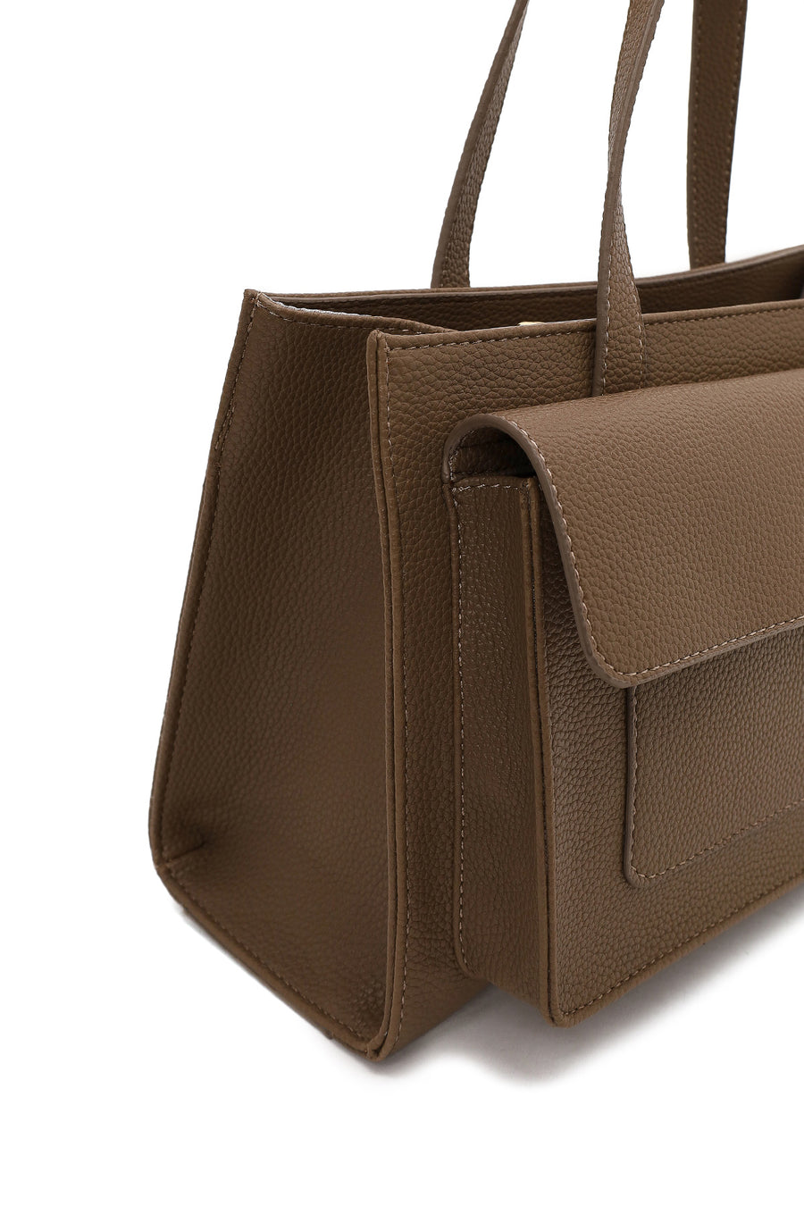 Woman Mink Classic Shoulder Bag with Long Strap
