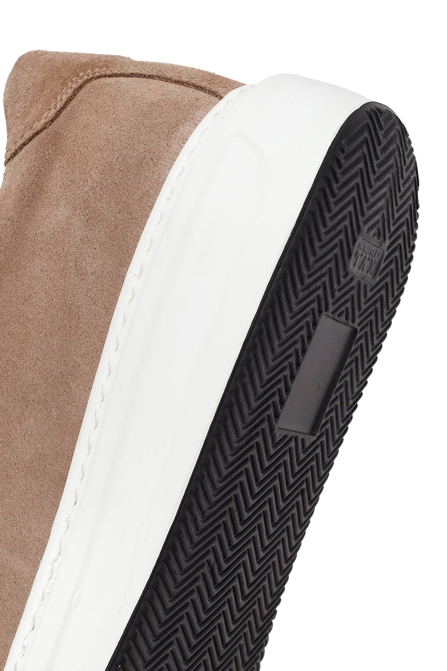 Erkek Bej Bağcıklı Süet Deri Sneaker