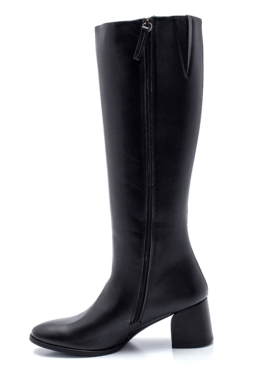 Women's Black Classic Heeled Boots