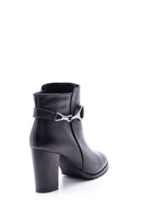 Women's Buckle Detailed Heeled Boots | Derimod