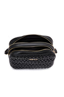 Women's Black Long Strap Quilted Crossbody Bag | Derimod