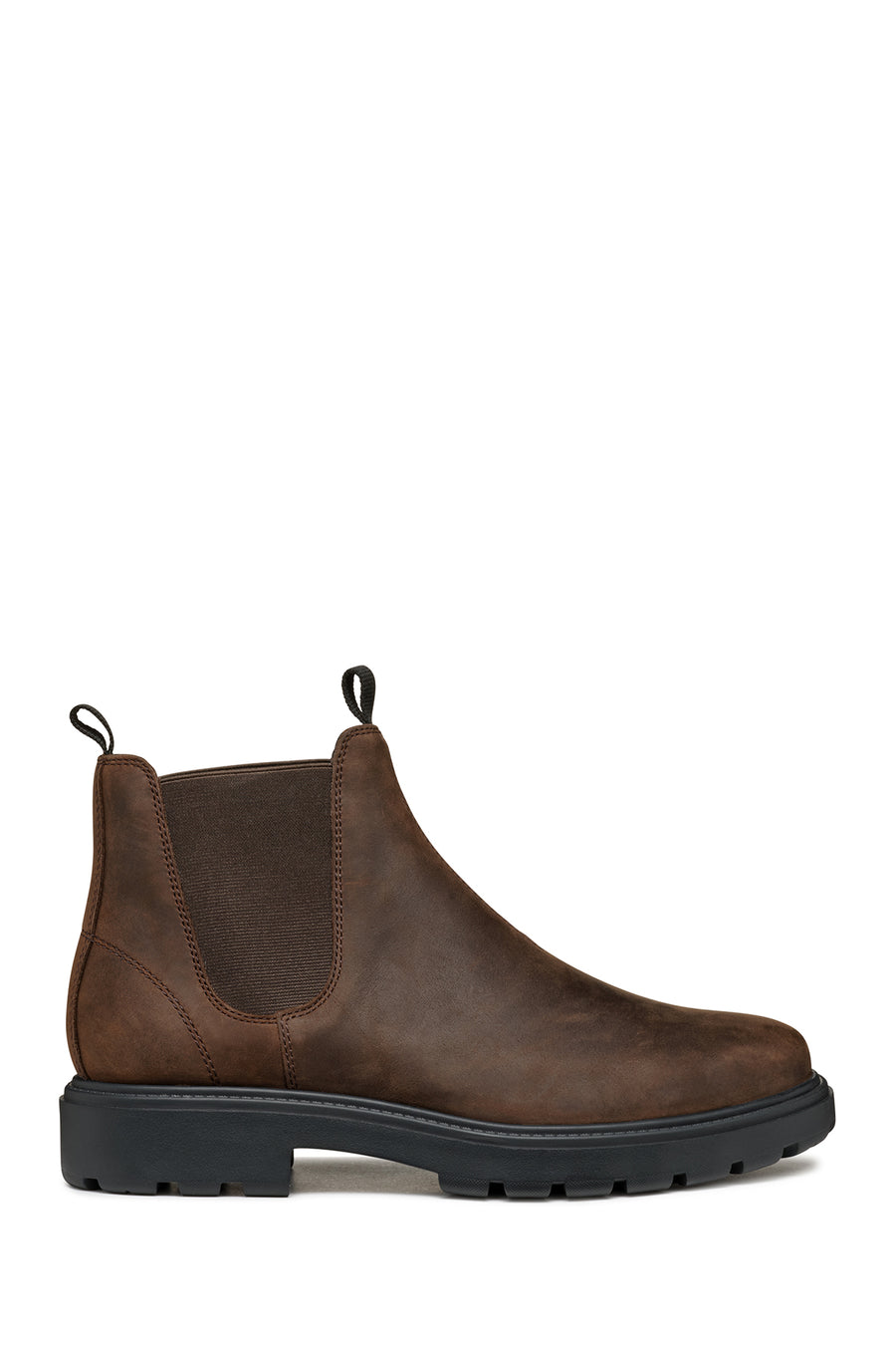 Geox Men's Brown Spherica Ec7 Leather Chelsea Boots U46FRA000FFC6009 | Derimod