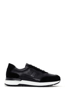 Men's Black Lace-Up Leather Casual Sneaker | Derimod