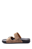Men's Nubuck Leather Slippers | Derimod