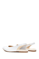 Women's White Open-Back Ballerinas | Derimod