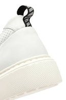 Men's White Lace-up Leather Sneaker | Derimod