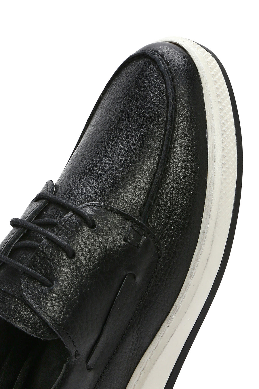 Men's Black Lace-up Leather Casual Shoes