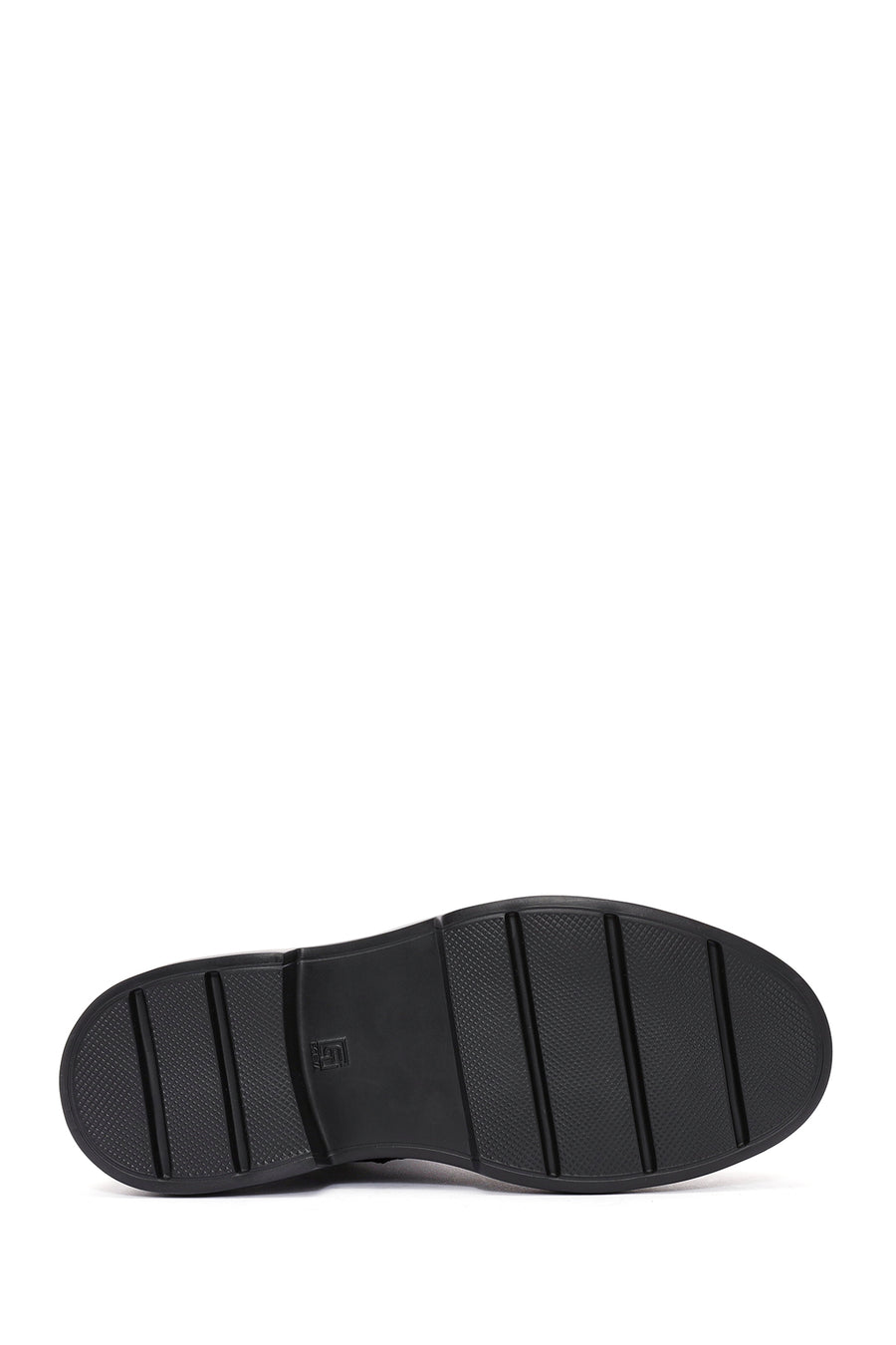 Men's Black Zippered Leather Casual Boots