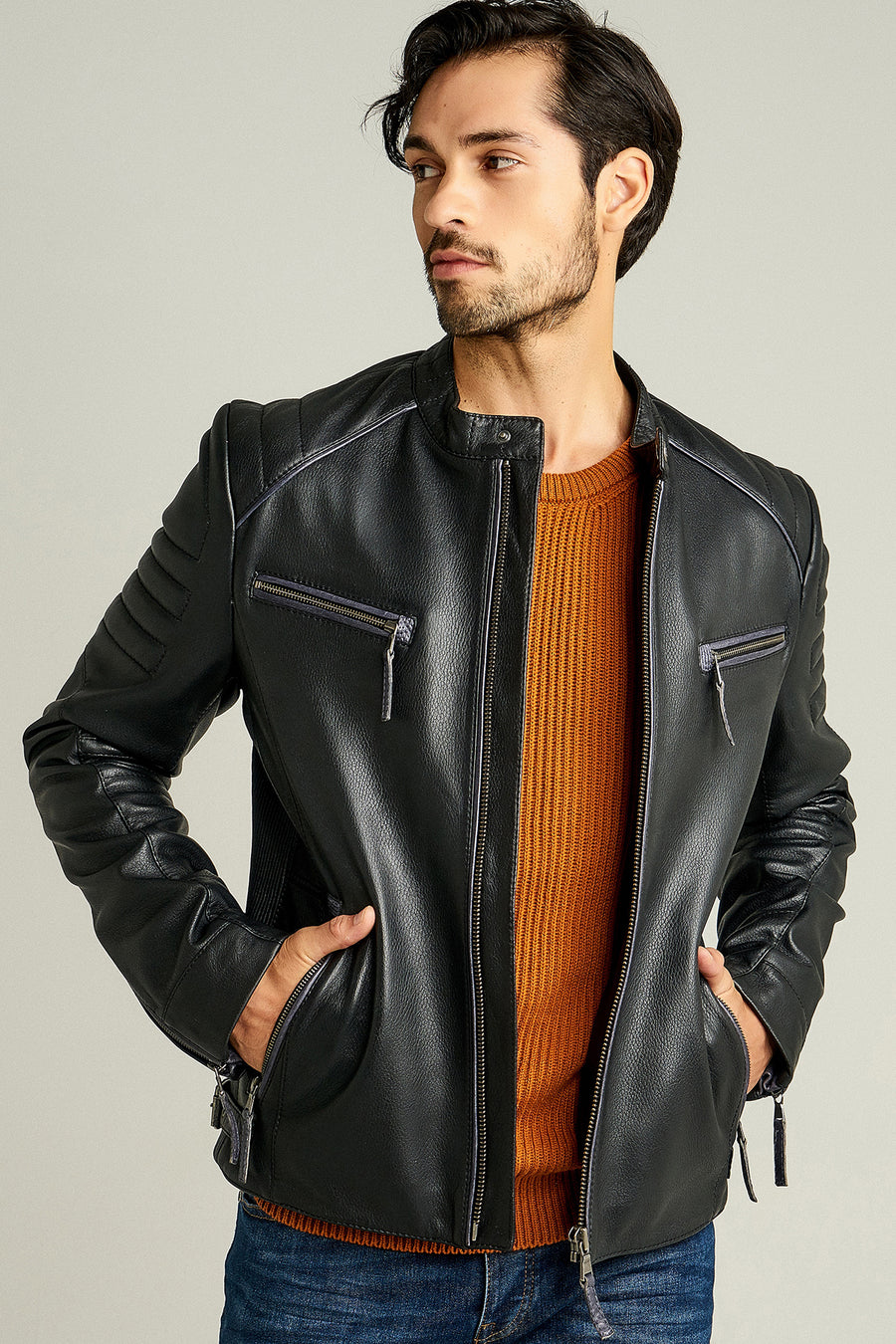 New Bosh Men's Leather Jacket