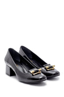 Women's Patent Leather Thick Heeled Shoes | Derimod