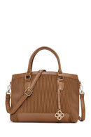 Women's Brown Long Strap Printed Handbag | Derimod