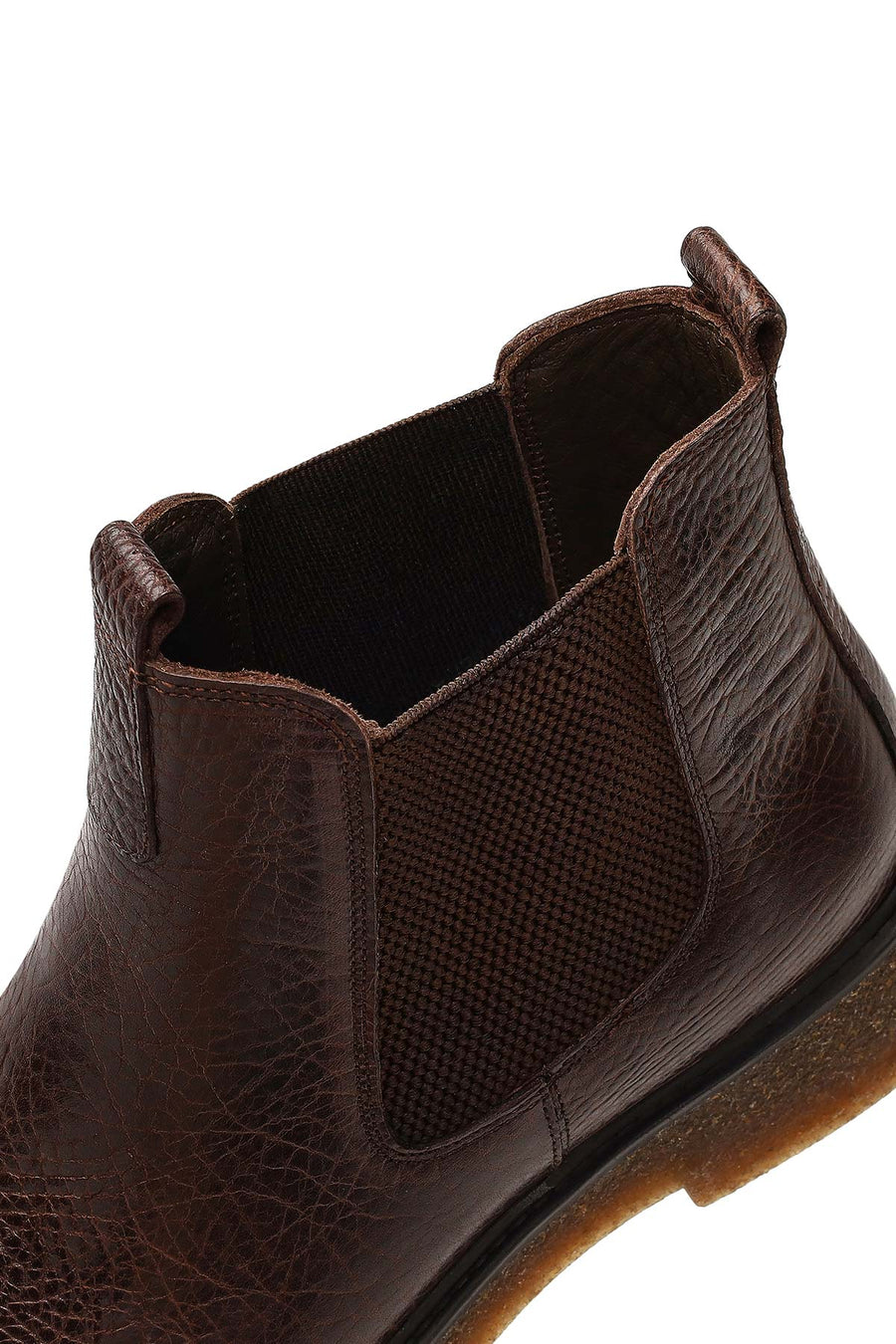 Male Brown Leather Chelsea Boots