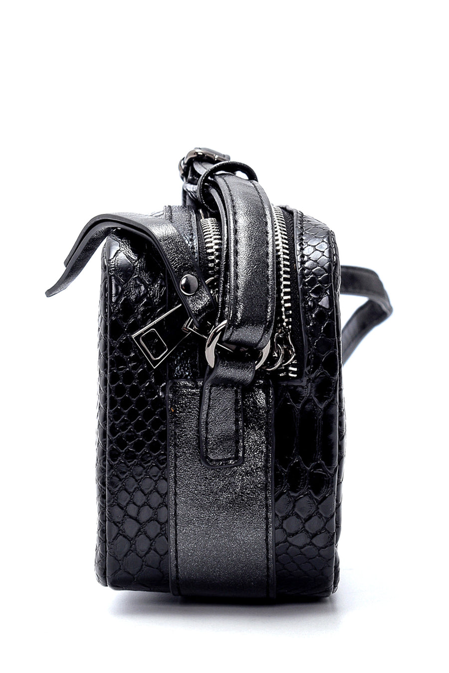Women's Snakeskin Patterned Crossbody Bag