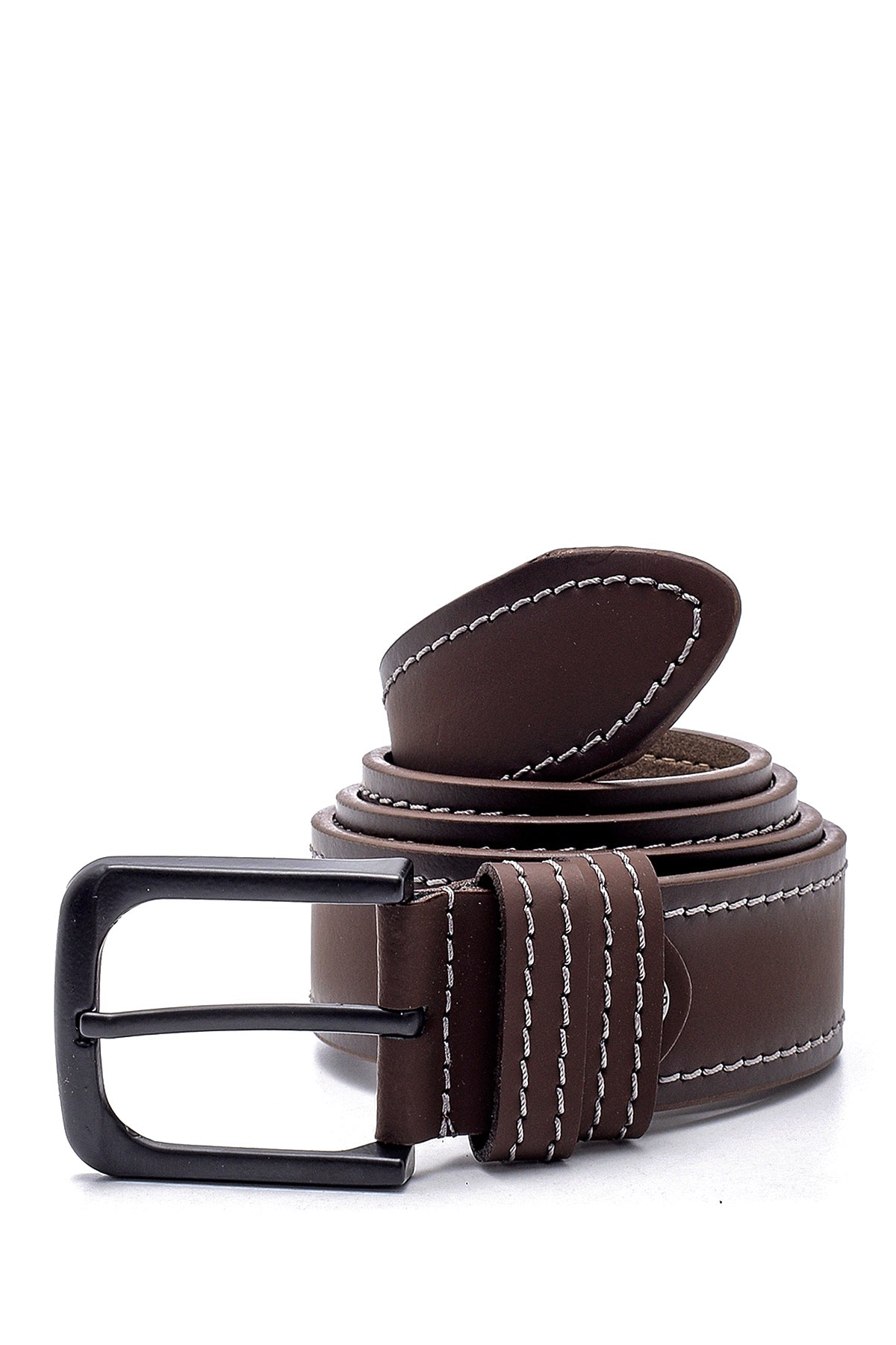 Men's Brown Leather Belt 000A2D1228218 | Derimod