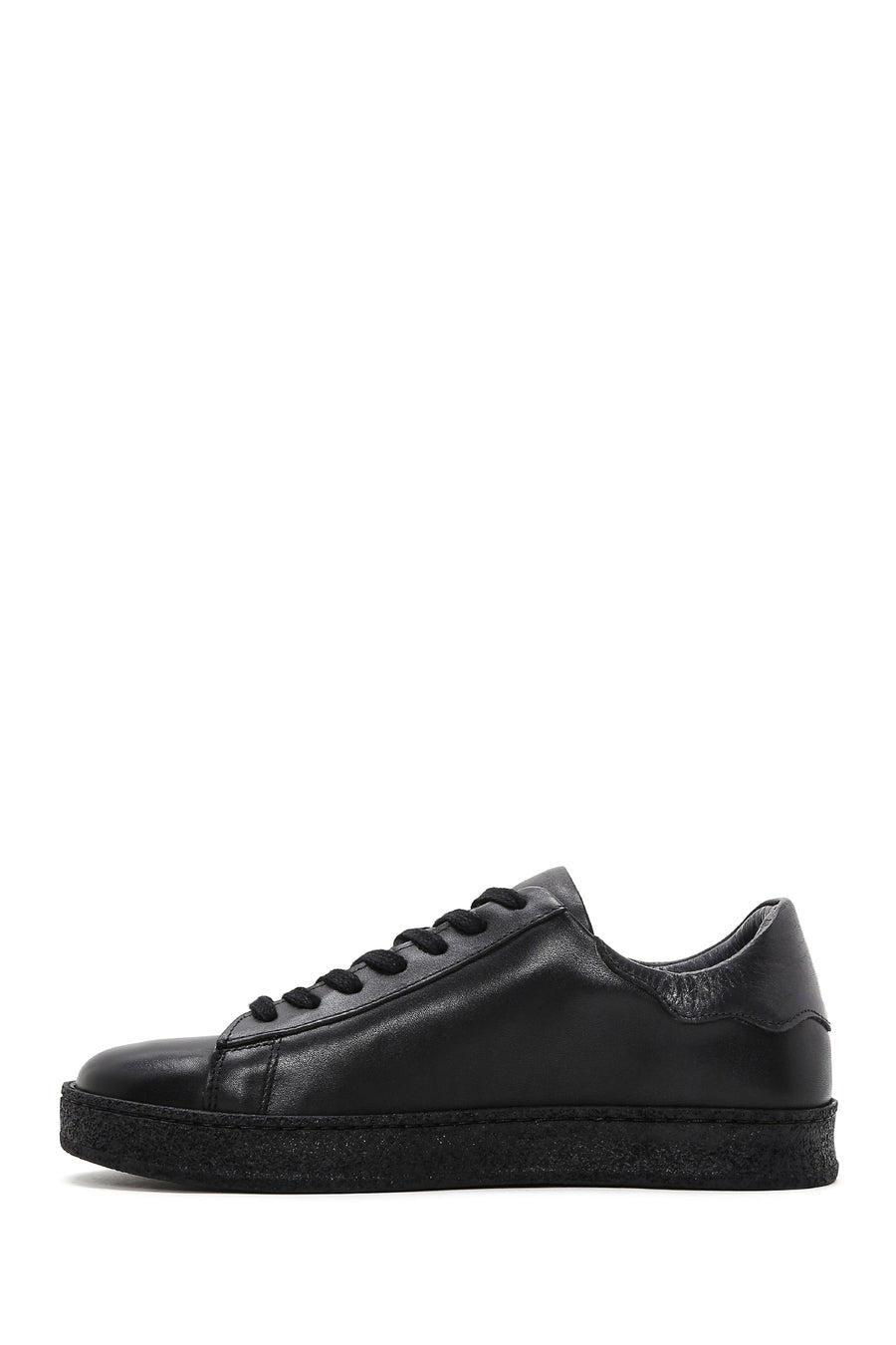 Men's Black Leather Sneaker