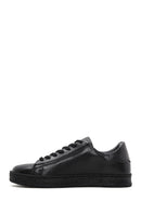 Men's Black Leather Sneaker | Derimod