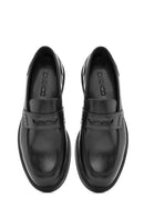 Men's Black Leather Casual Loafer | Derimod