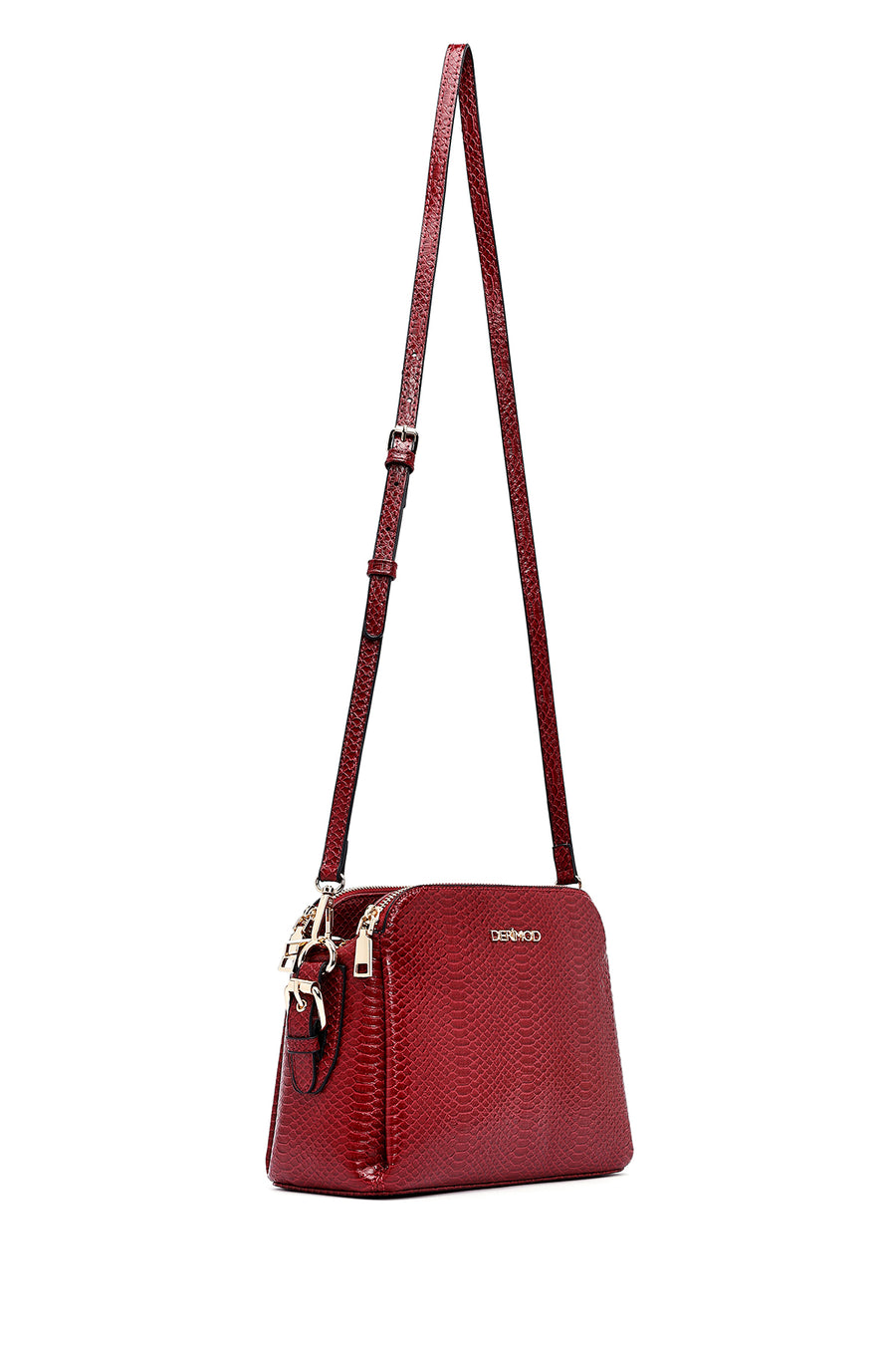 Woman Burgundy Printed Crossbody Bag