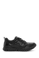 Derimod Fly Men's Black Lace-Up Leather Casual Sneaker | Derimod