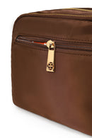 Woman Blue Long Strap Fabric Crossbody Bag | Derimod