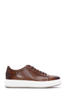 Men's Tan Leather Thick Soled Sneaker | Derimod