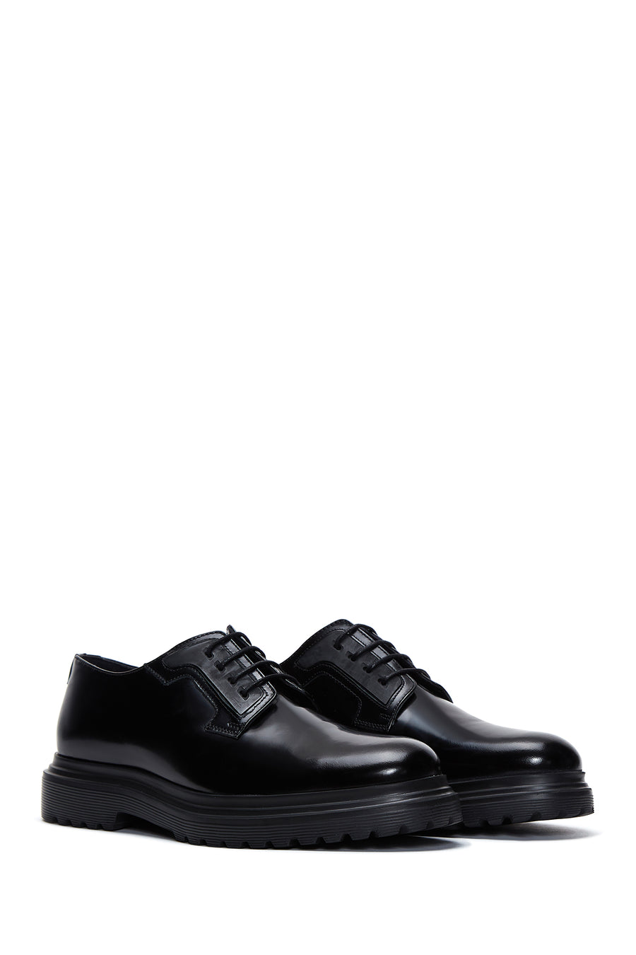 Men's Black Leather Casual Shoes