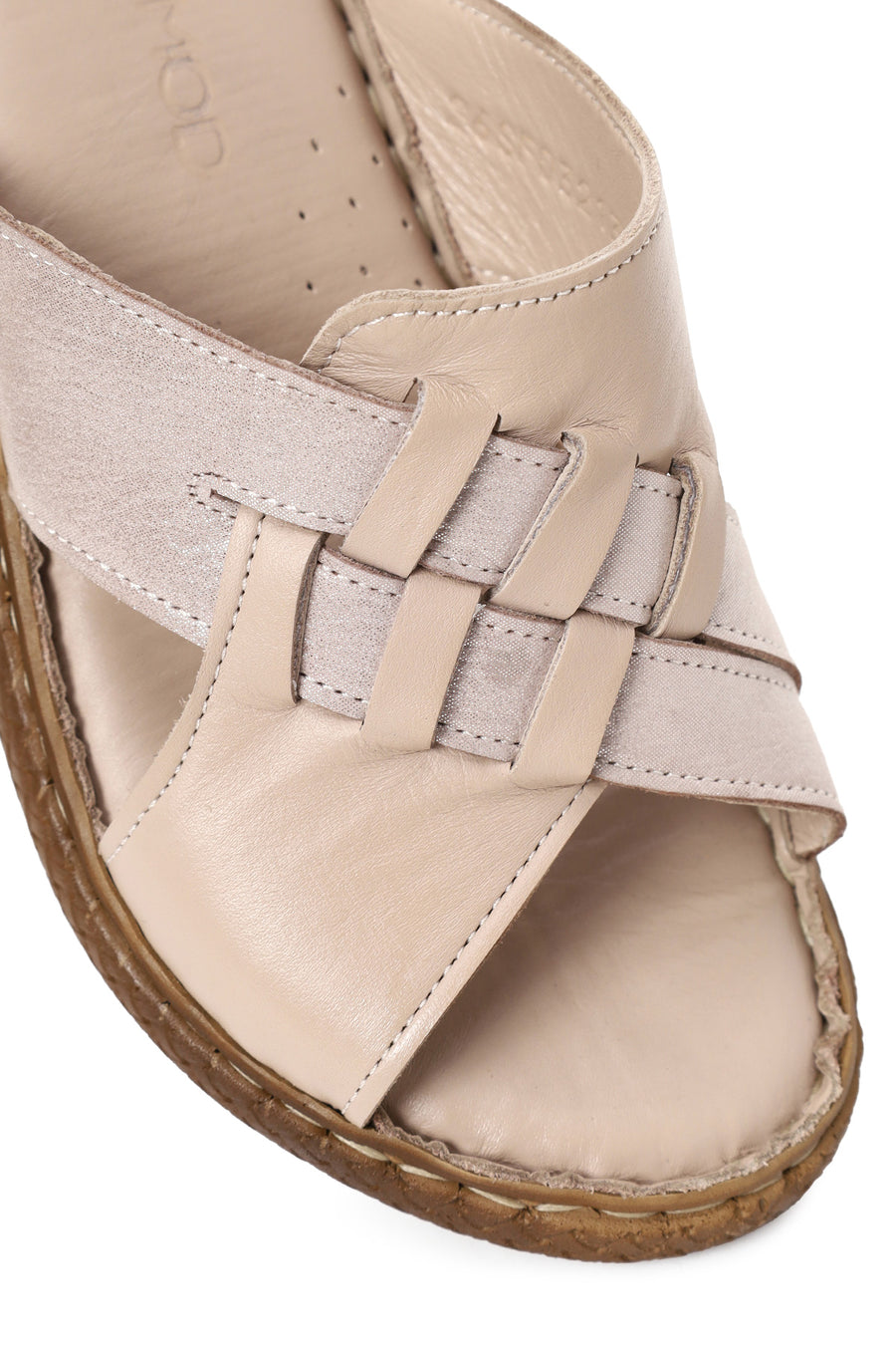 Woman Mink Wedge Comfort Slipper