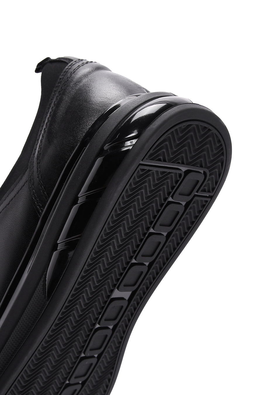 Men's Black Leather Sneaker
