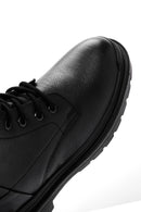 Men's Black Zippered Casual Leather Boots | Derimod