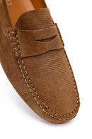 Erkek Taba Süet Deri Loafer | Derimod