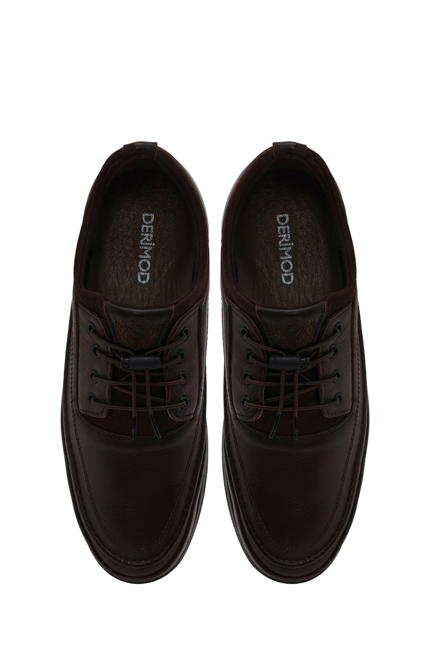 Male Brown Lace-up Leather Casual Shoes